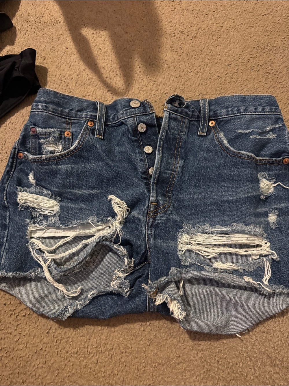 Levi's 501 Classic Dark Blue Denim Jeans